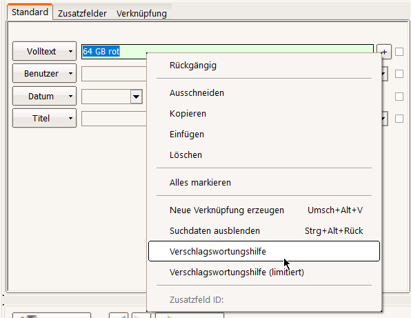 Verschlagwortung Beispiel