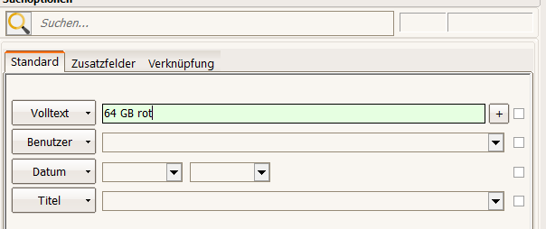 Volltextsuche Beispiel