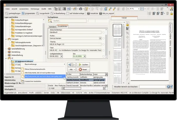 Screenshot Workflow - individuelle Aufgabenlisten