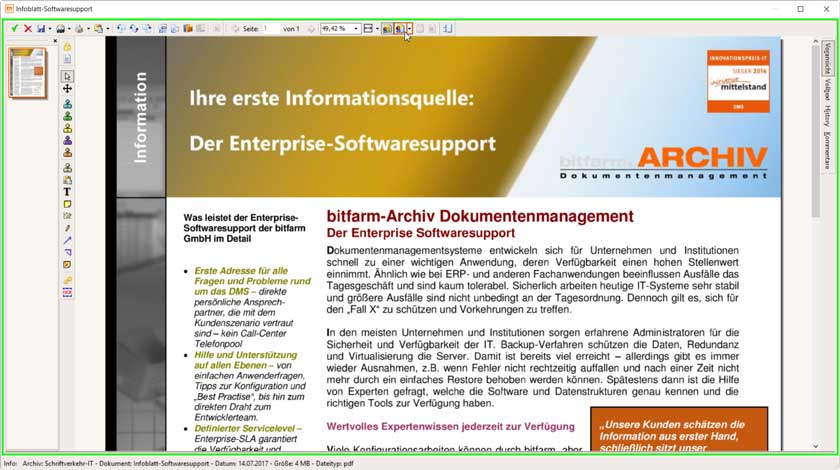 Dokumentenviewer bitfarm-Archiv