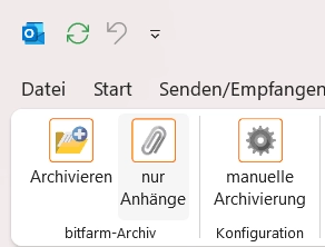 E-Mail Archivierung Schritt 1