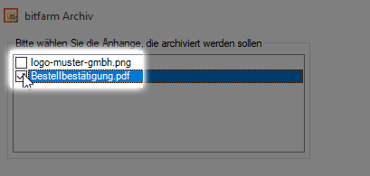 Manuelle E-Mail Archivierung