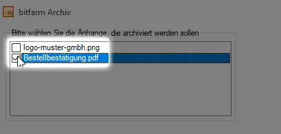 Manuelle E-Mail Archivierung