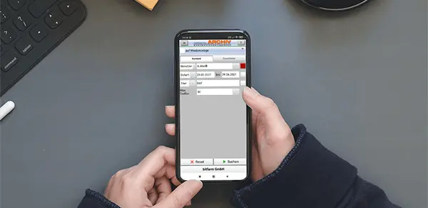Person holding Smartphone